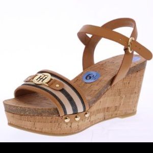 Tommy Hilfiger Hottie Brown Wedge Sandal